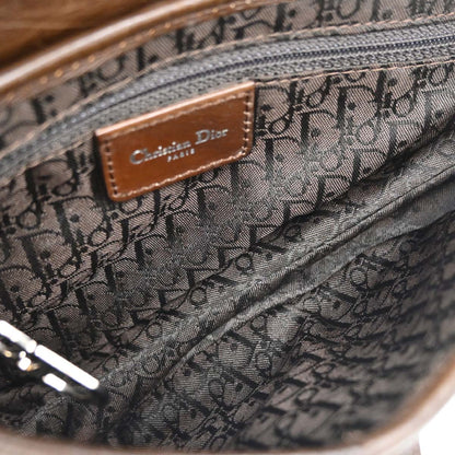 Christian Dior Brown Mouton Saddle Handbag