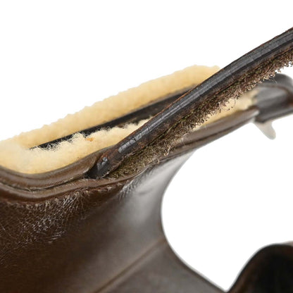 Christian Dior Brown Mouton Saddle Handbag