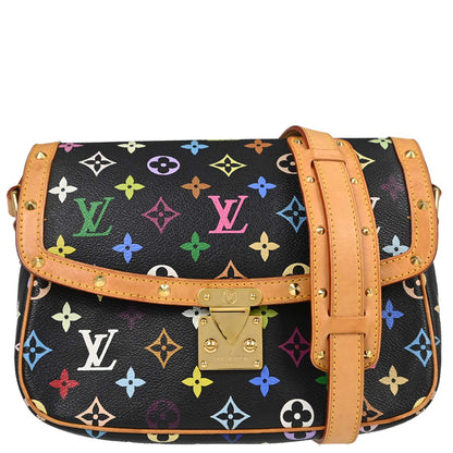 Louis Vuitton Black Monogram Multicolor Sologne Shoulder M92639