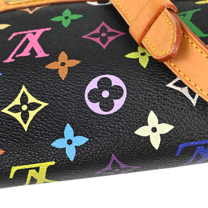 Louis Vuitton Black Monogram Multicolor Sologne Shoulder M92639
