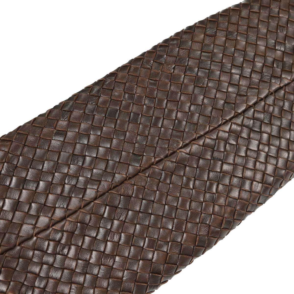 Bottega Veneta Brown Lambskin Intrecciato Cabat MM Tote Handbag