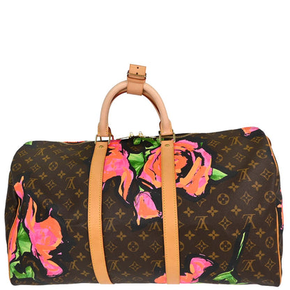 Louis Vuitton Monogram Rose Keepall 50 Duffle Handbag M48605