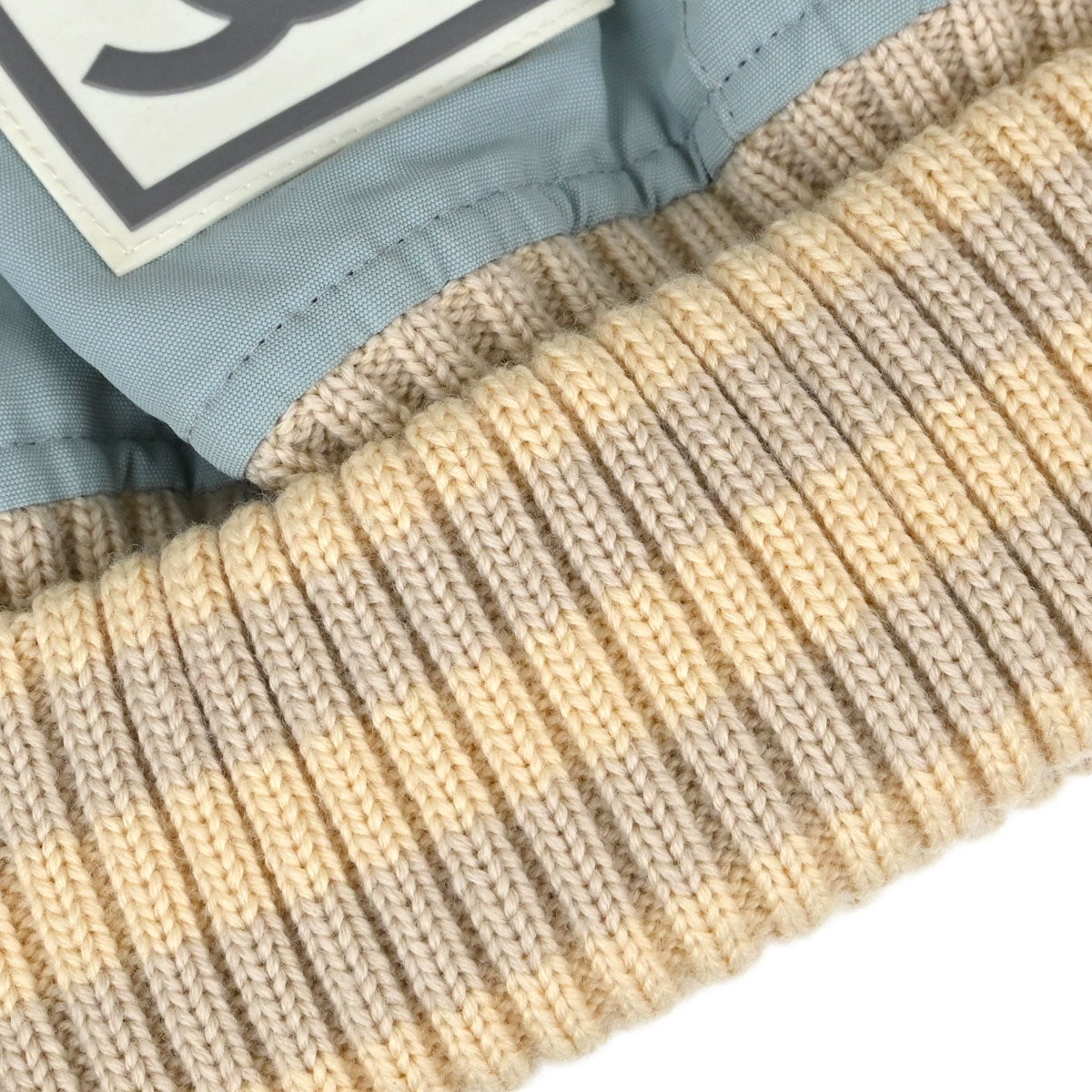 Chanel Light Blue Sport Line Knit Cap #S Small Good