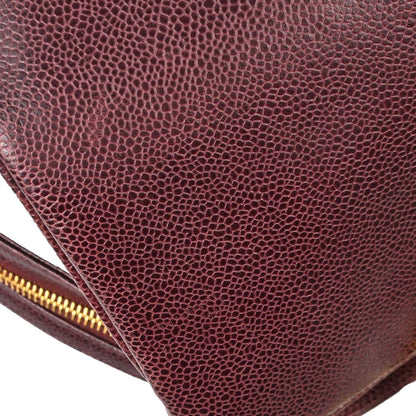Chanel Burgundy Caviar Skin Supermodel Tote Shoulder Bag