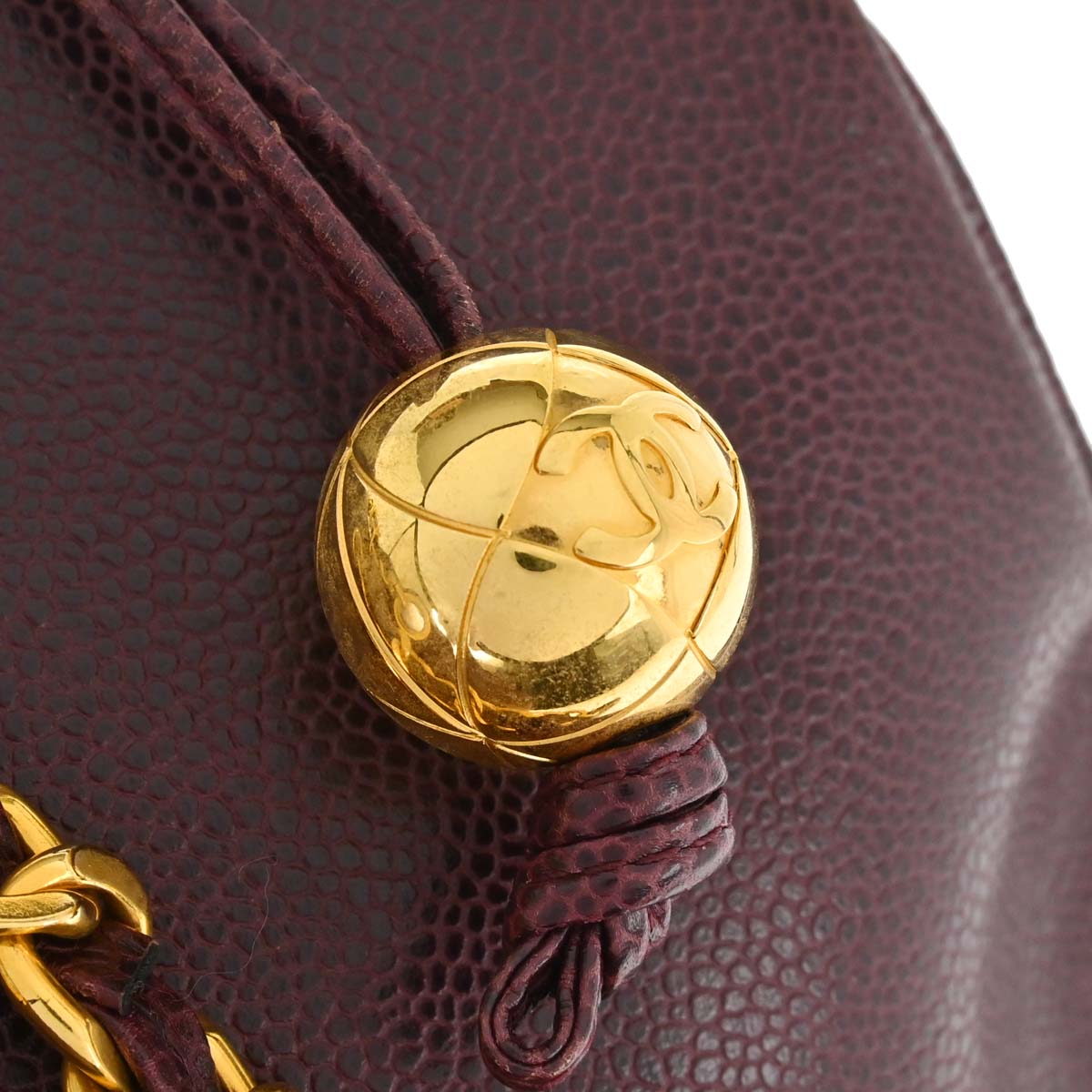 Chanel Burgundy Caviar Skin Supermodel Tote Shoulder Bag