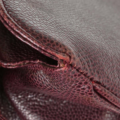 Chanel Burgundy Caviar Skin Supermodel Tote Shoulder Bag