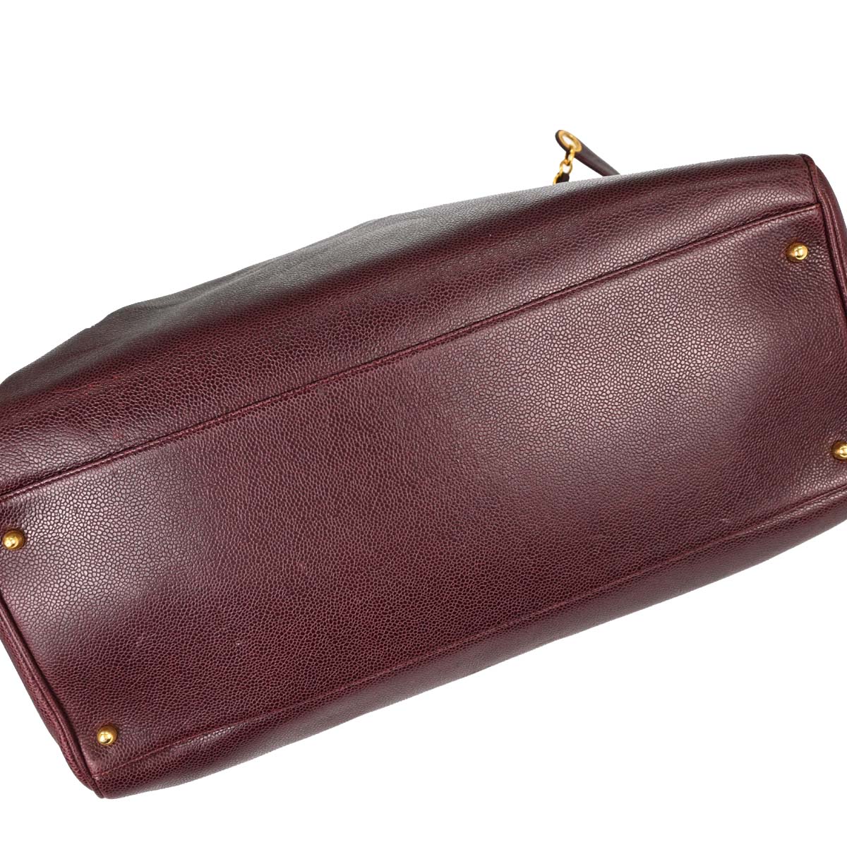 Chanel Burgundy Caviar Skin Supermodel Tote Shoulder Bag