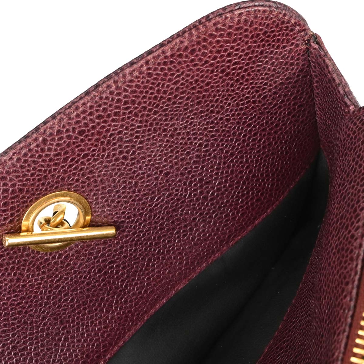 Chanel Burgundy Caviar Skin Supermodel Tote Shoulder Bag