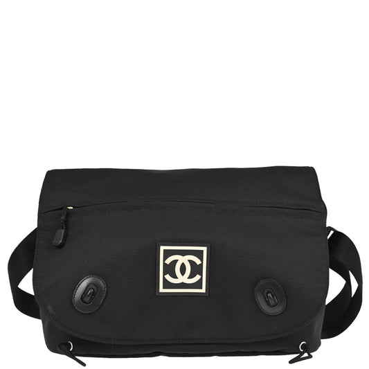Chanel Black Nylon Sport Line Bum Bag