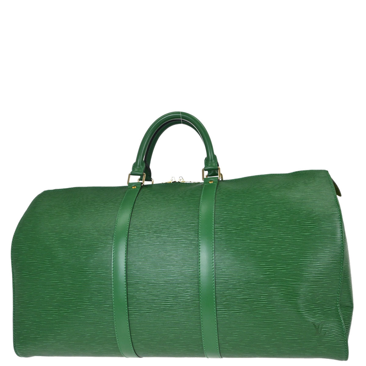 Louis Vuitton Green Epi Keepall 50 Travel Handbag M42964