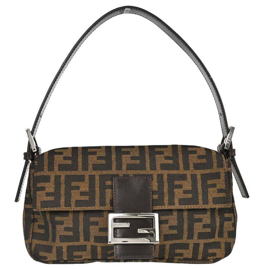 Fendi Brown Zucca Baguette Handbag
