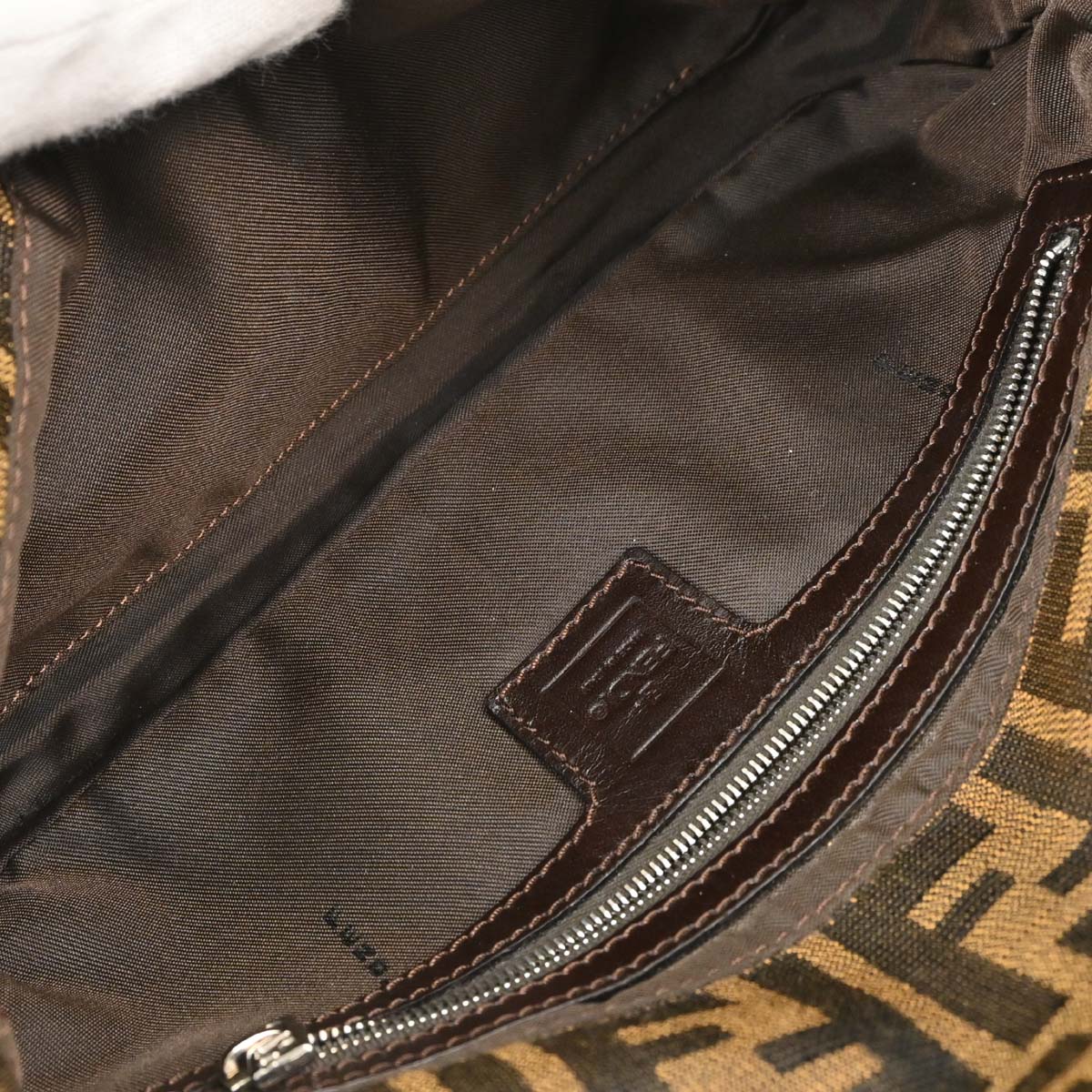 Fendi Brown Zucca Baguette Handbag