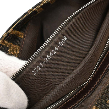 Fendi Brown Zucca Baguette Handbag
