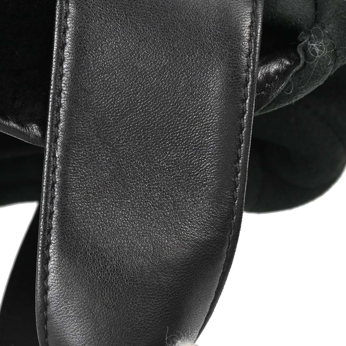 Chanel Black Mouton Tote Handbag
