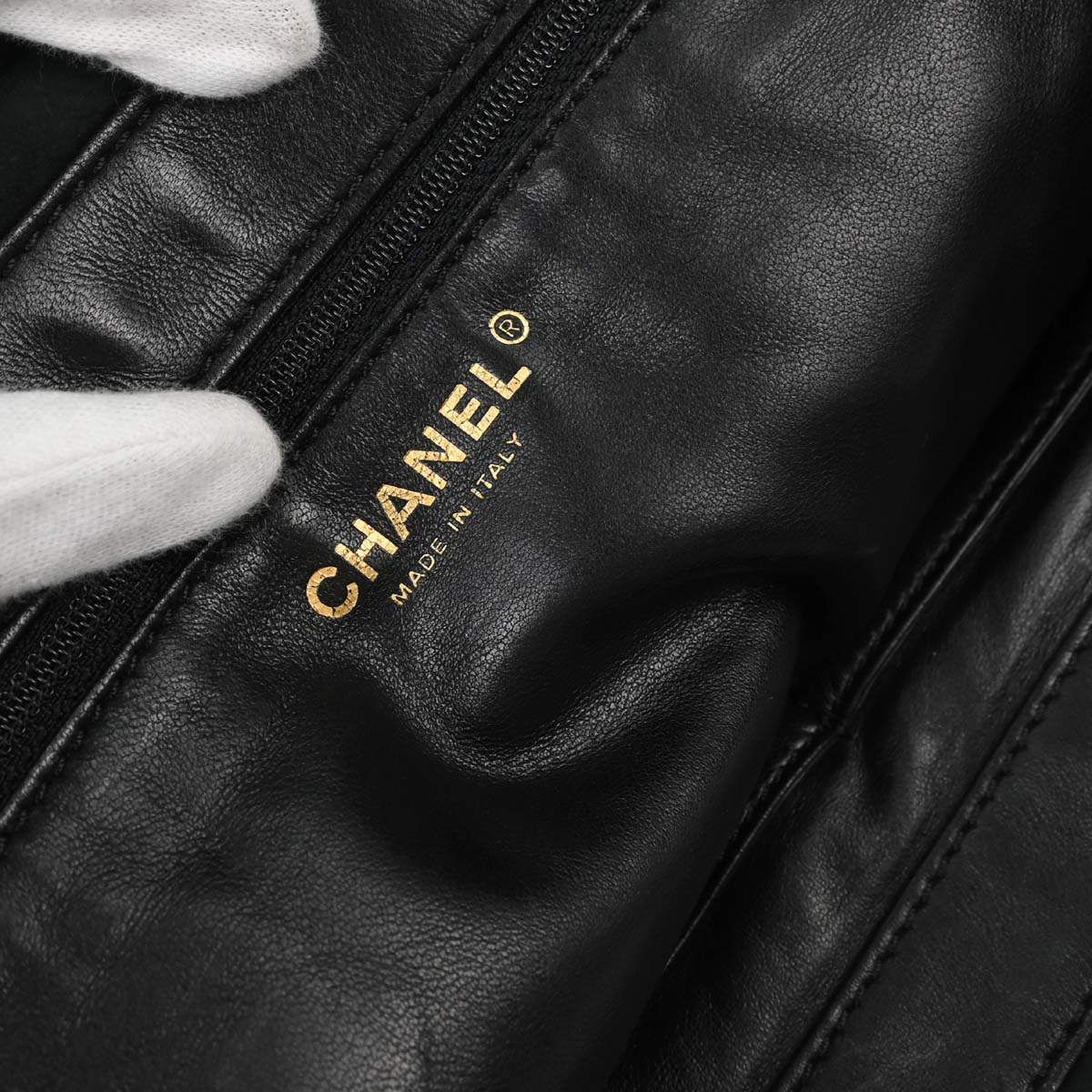 Chanel Black Mouton Tote Handbag