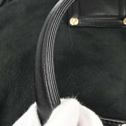 Chanel Black Mouton Tote Handbag