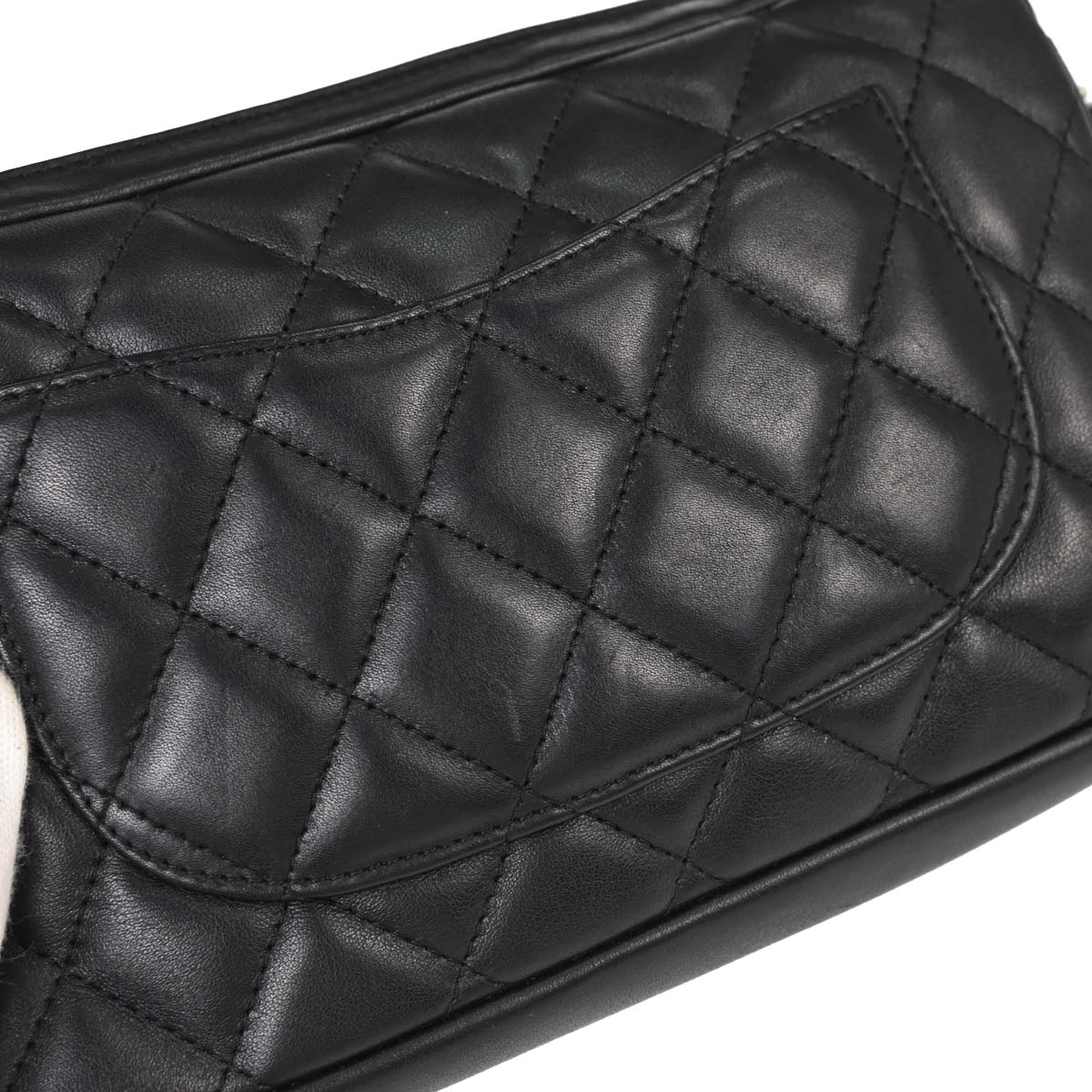Chanel Black Calfskin Cambon Ligne Handbag