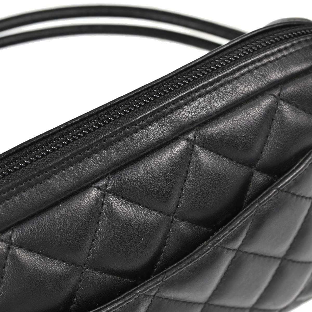 Chanel Black Calfskin Cambon Ligne Handbag