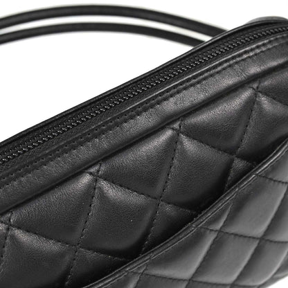 Chanel Black Calfskin Cambon Ligne Handbag