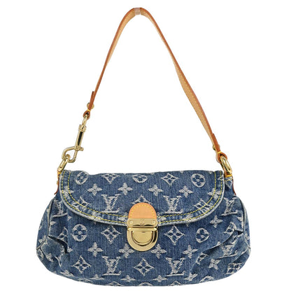 Louis Vuitton Blue Monogram Denim Mini Pleaty Handbag M95050