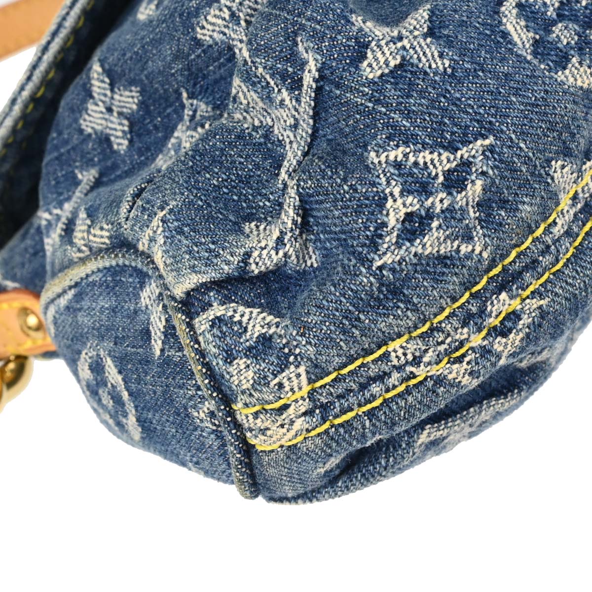 Louis Vuitton Blue Monogram Denim Mini Pleaty Handbag M95050