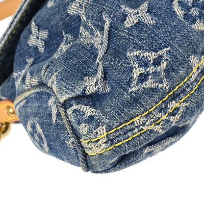 Louis Vuitton Blue Monogram Denim Mini Pleaty Handbag M95050