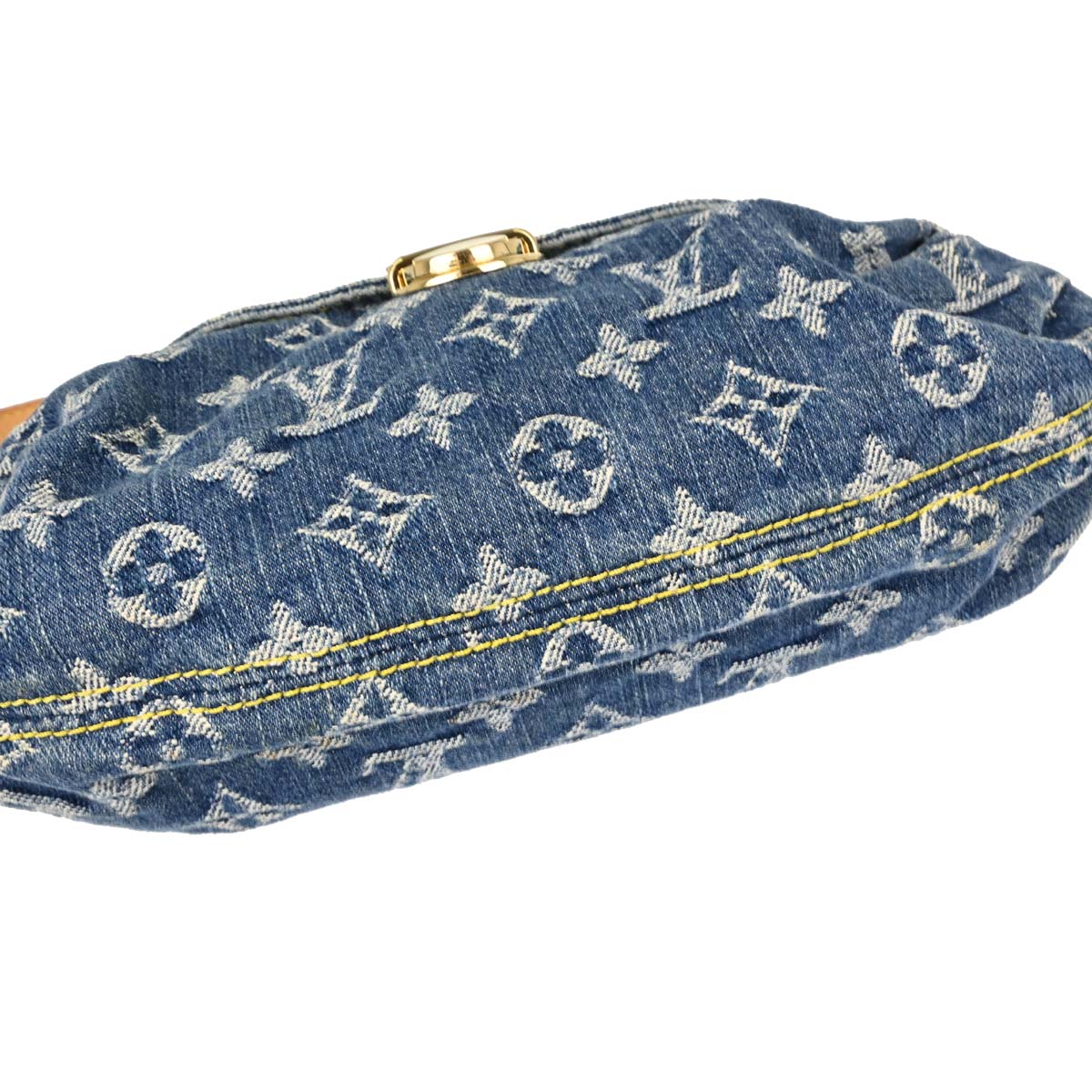 Louis Vuitton Blue Monogram Denim Mini Pleaty Handbag M95050