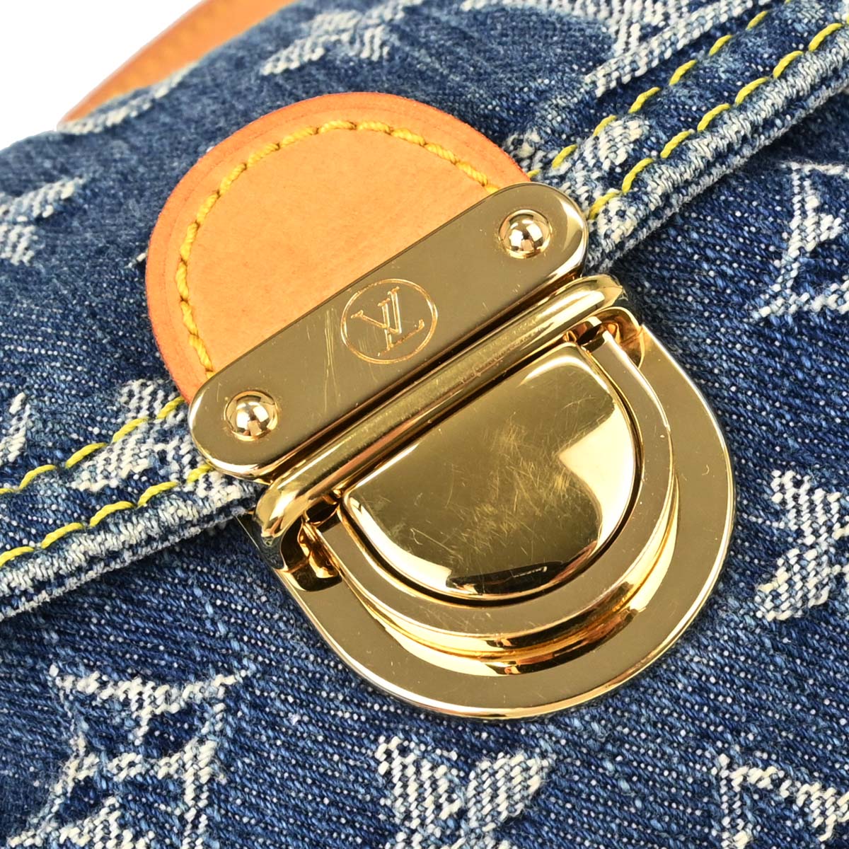 Louis Vuitton Blue Monogram Denim Mini Pleaty Handbag M95050