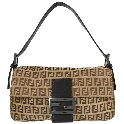 Fendi Beige Zucchino Baguette Handbag