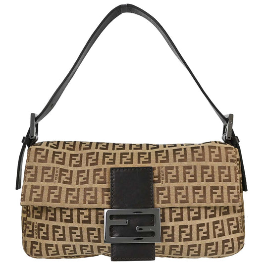 Fendi Beige Zucchino Baguette Handbag
