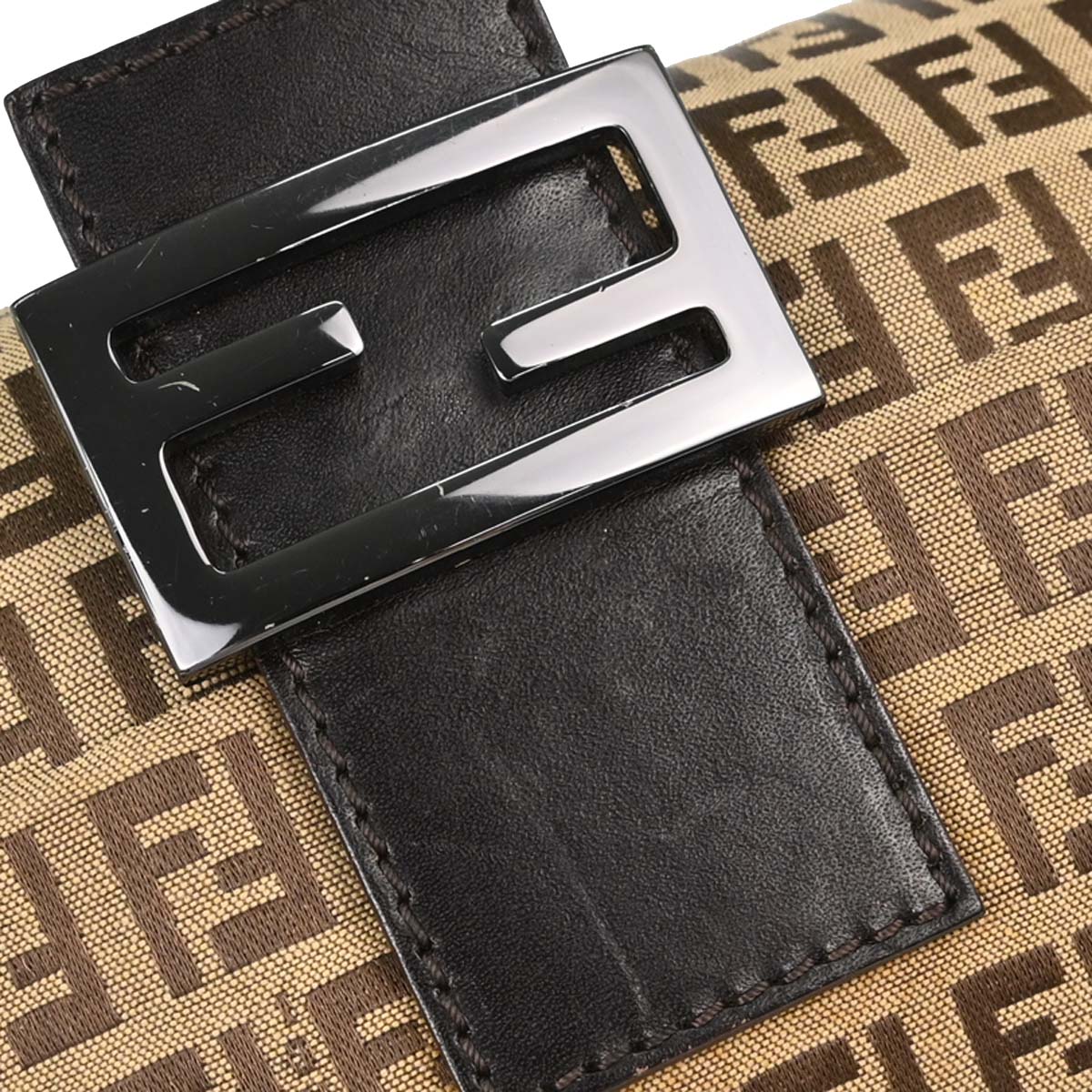 Fendi Beige Zucchino Baguette Handbag