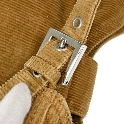 Fendi Brown Corduroy Handbag