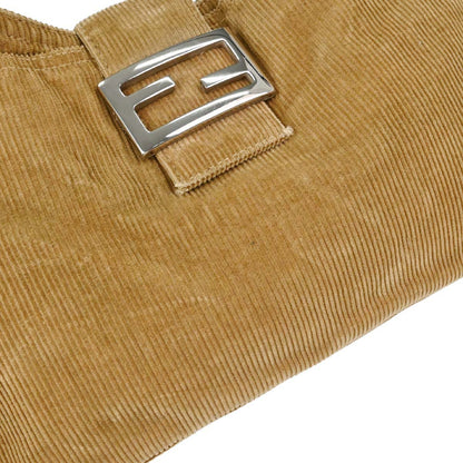 Fendi Brown Corduroy Handbag