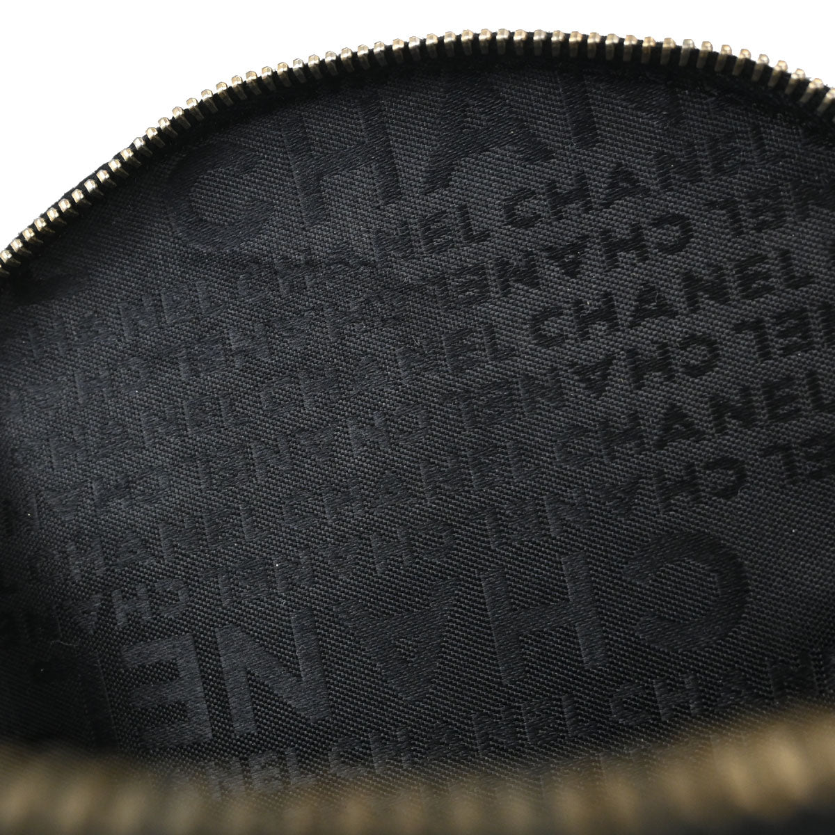 Chanel Black Patent Leather Lambskin Record Clutch Bag