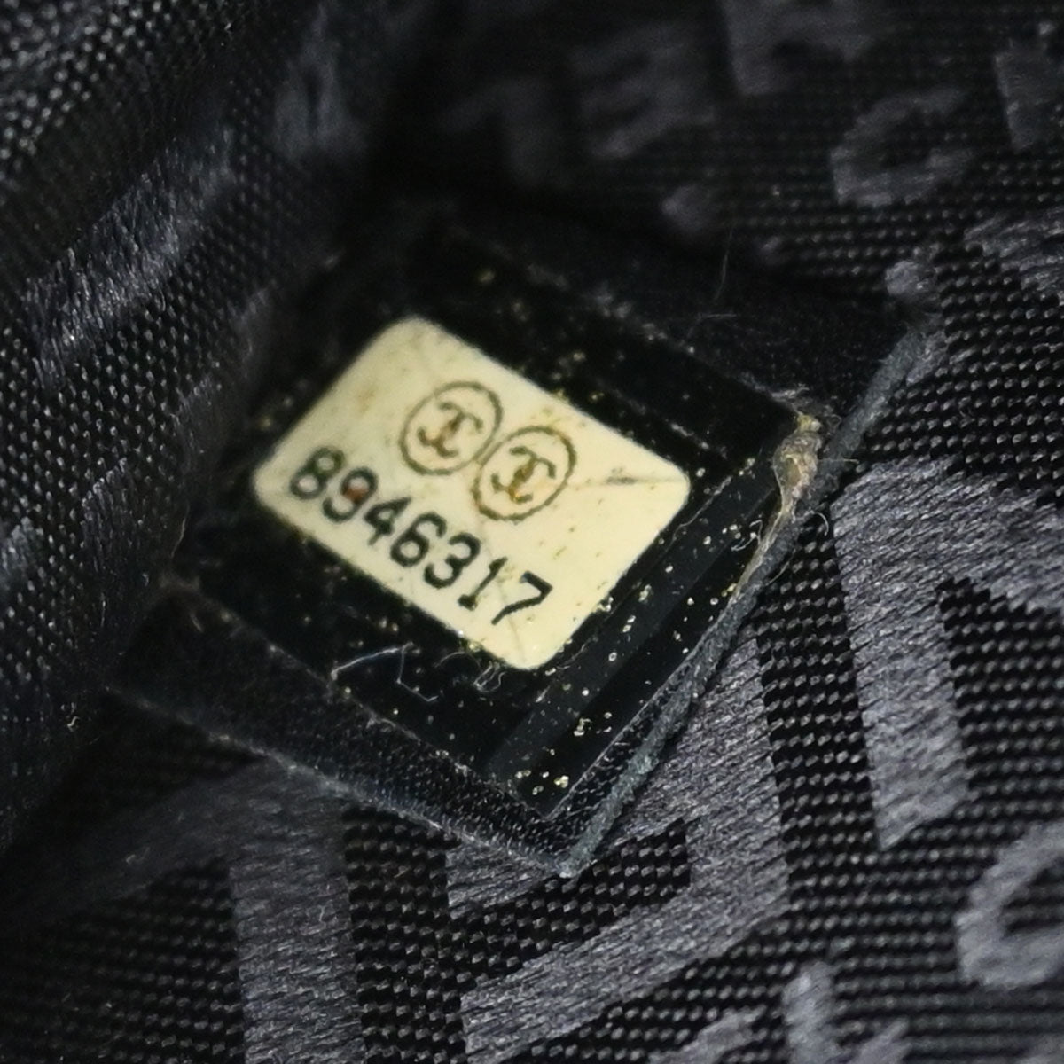Chanel Black Patent Leather Lambskin Record Clutch Bag