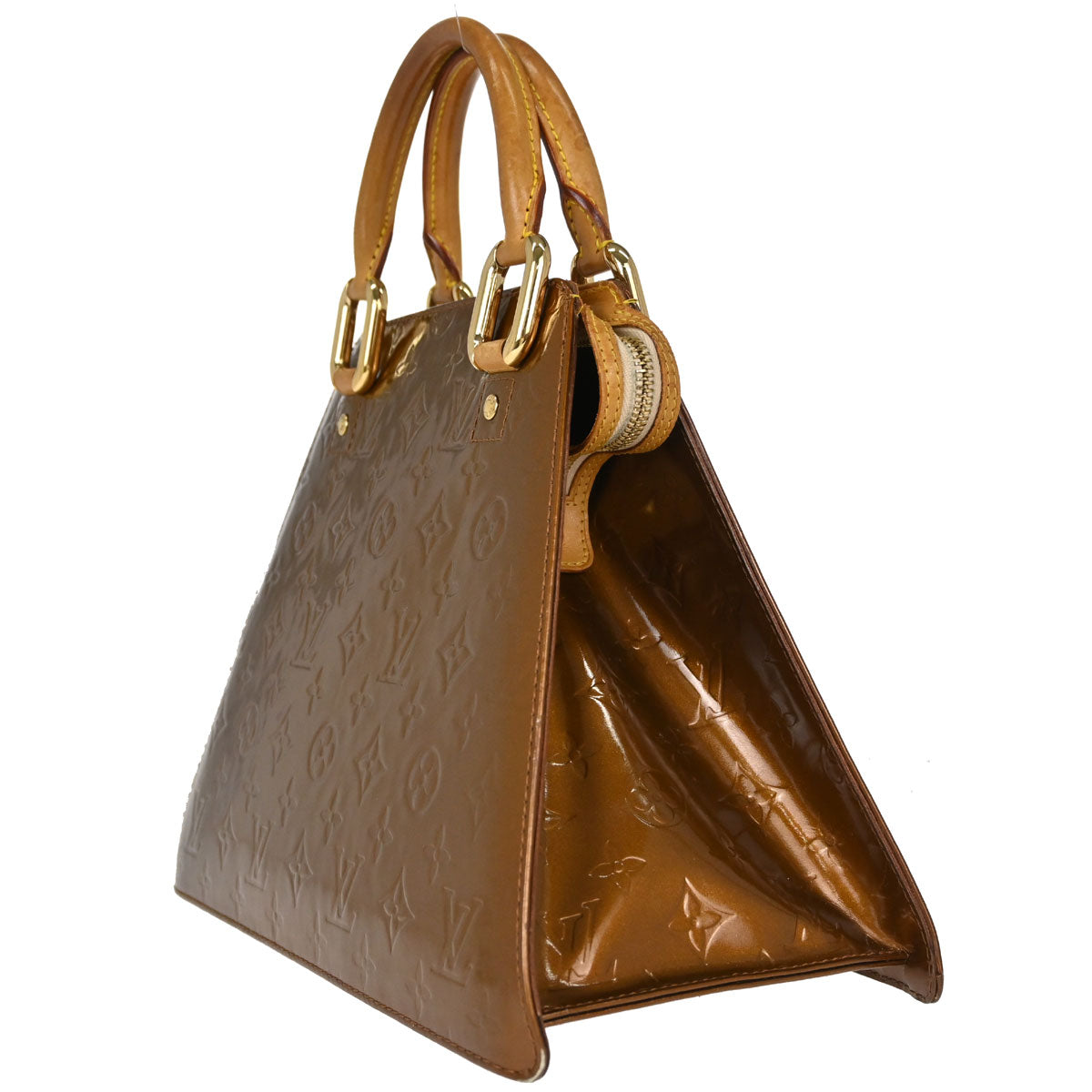 Louis Vuitton Bronze Monogram Vernis Forsyth Handbag M91113
