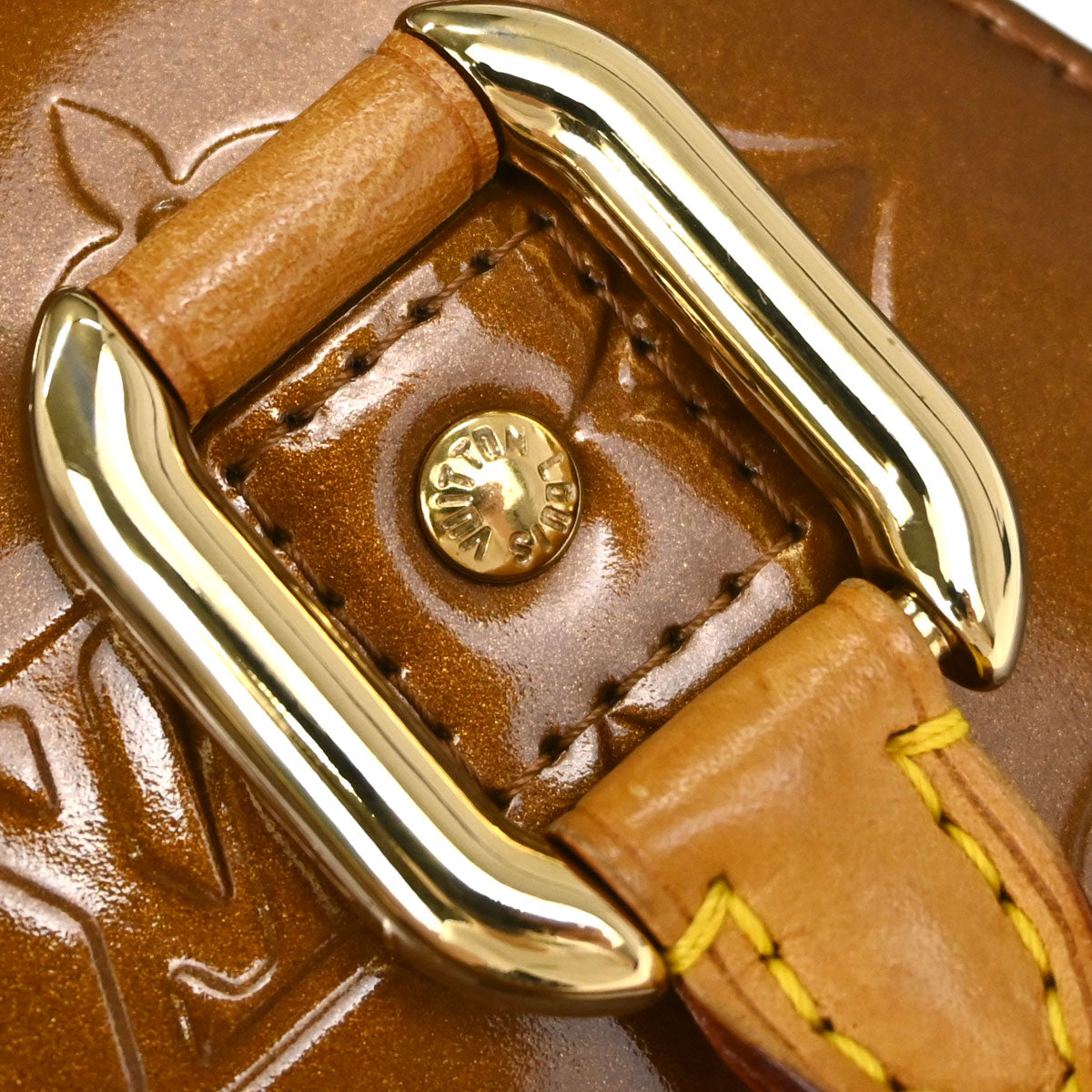 Louis Vuitton Bronze Monogram Vernis Forsyth Handbag M91113