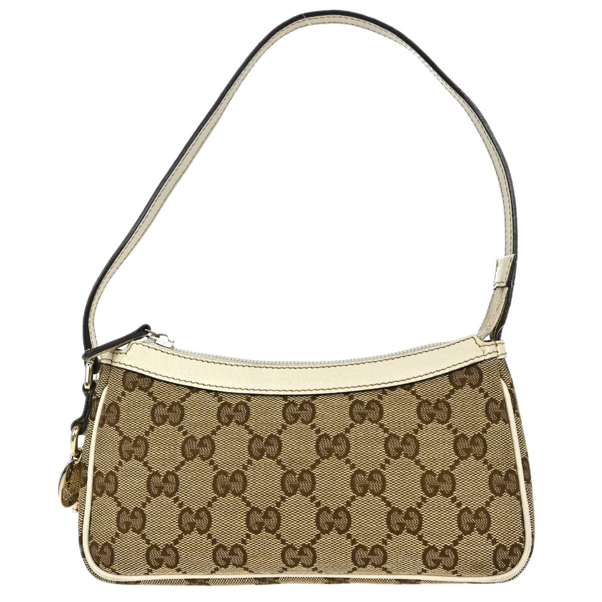 Gucci Beige Canvas GG Handbag
