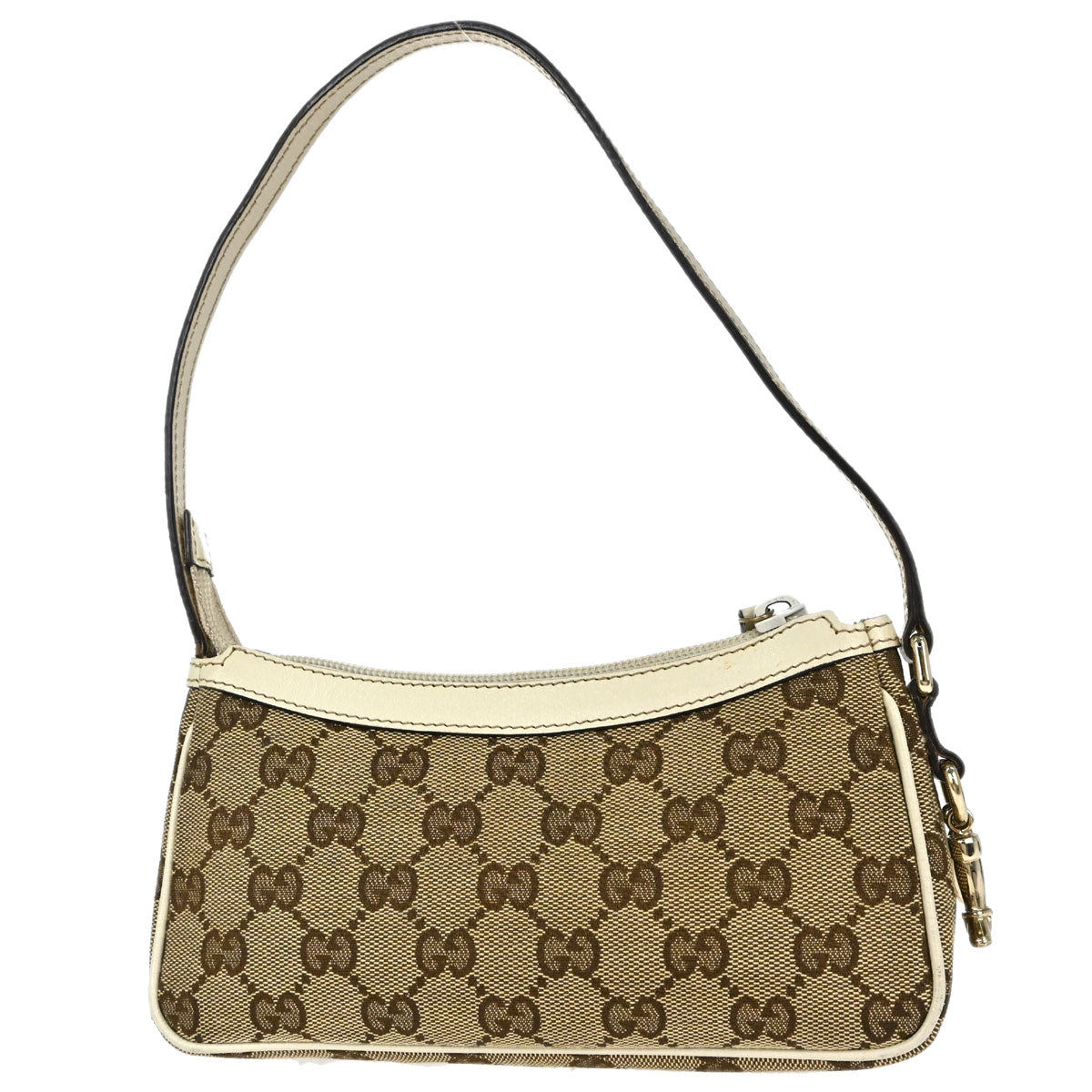Gucci Beige Canvas GG Handbag