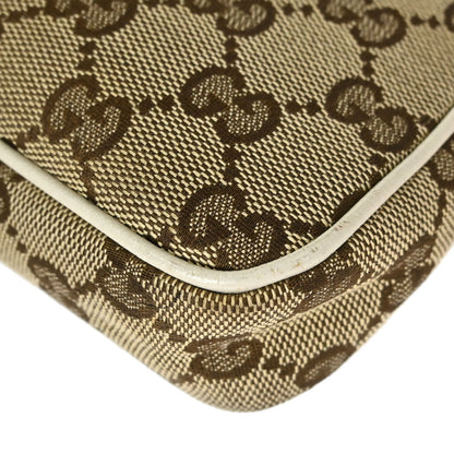 Gucci Beige Canvas GG Handbag