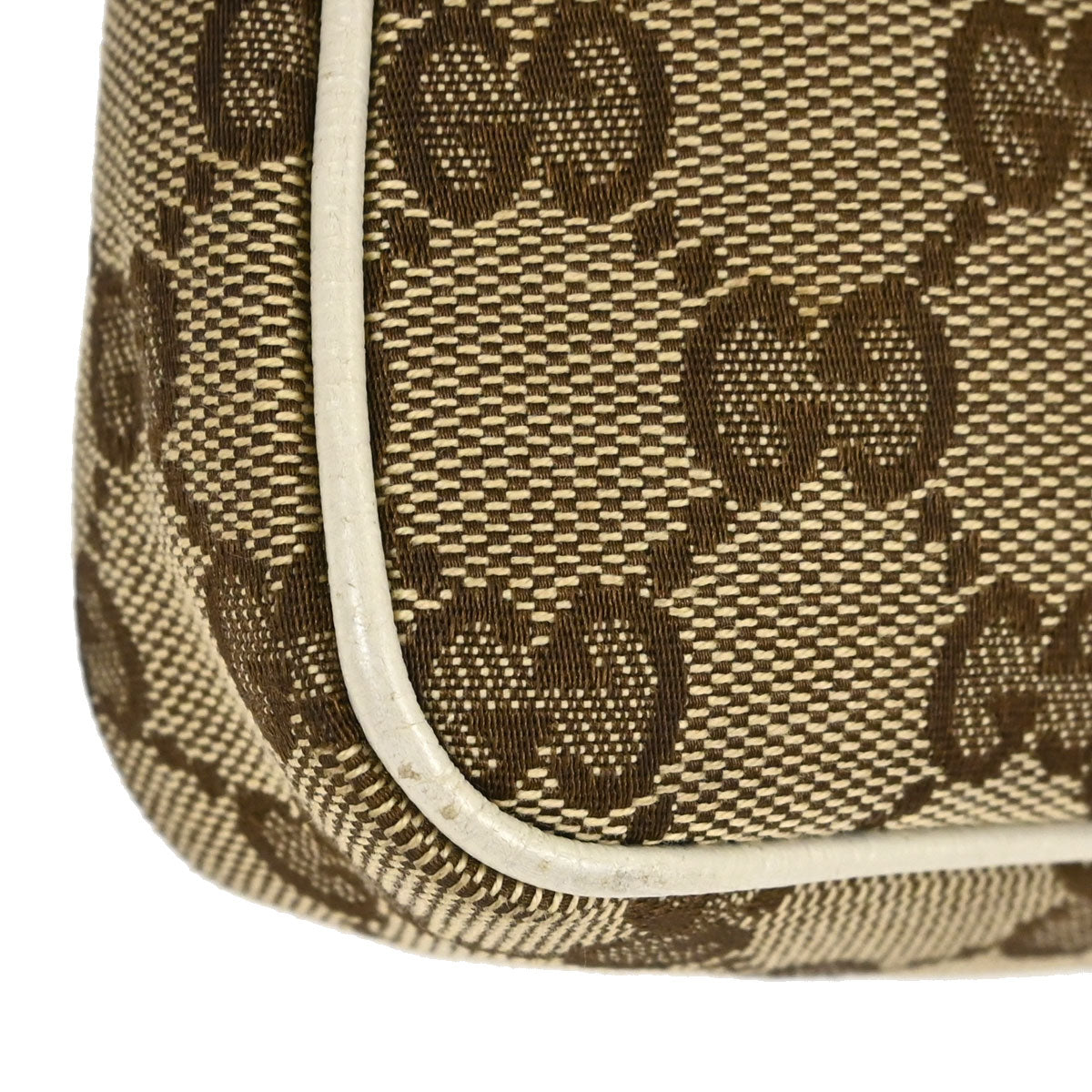 Gucci Beige Canvas GG Handbag