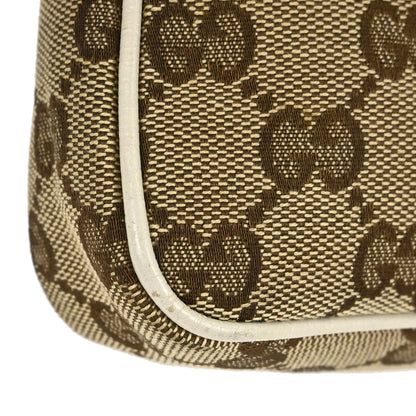Gucci Beige Canvas GG Handbag
