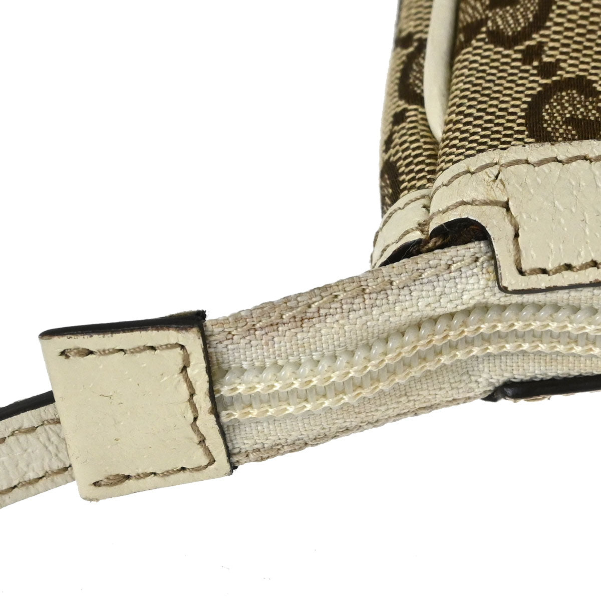 Gucci Beige Canvas GG Handbag