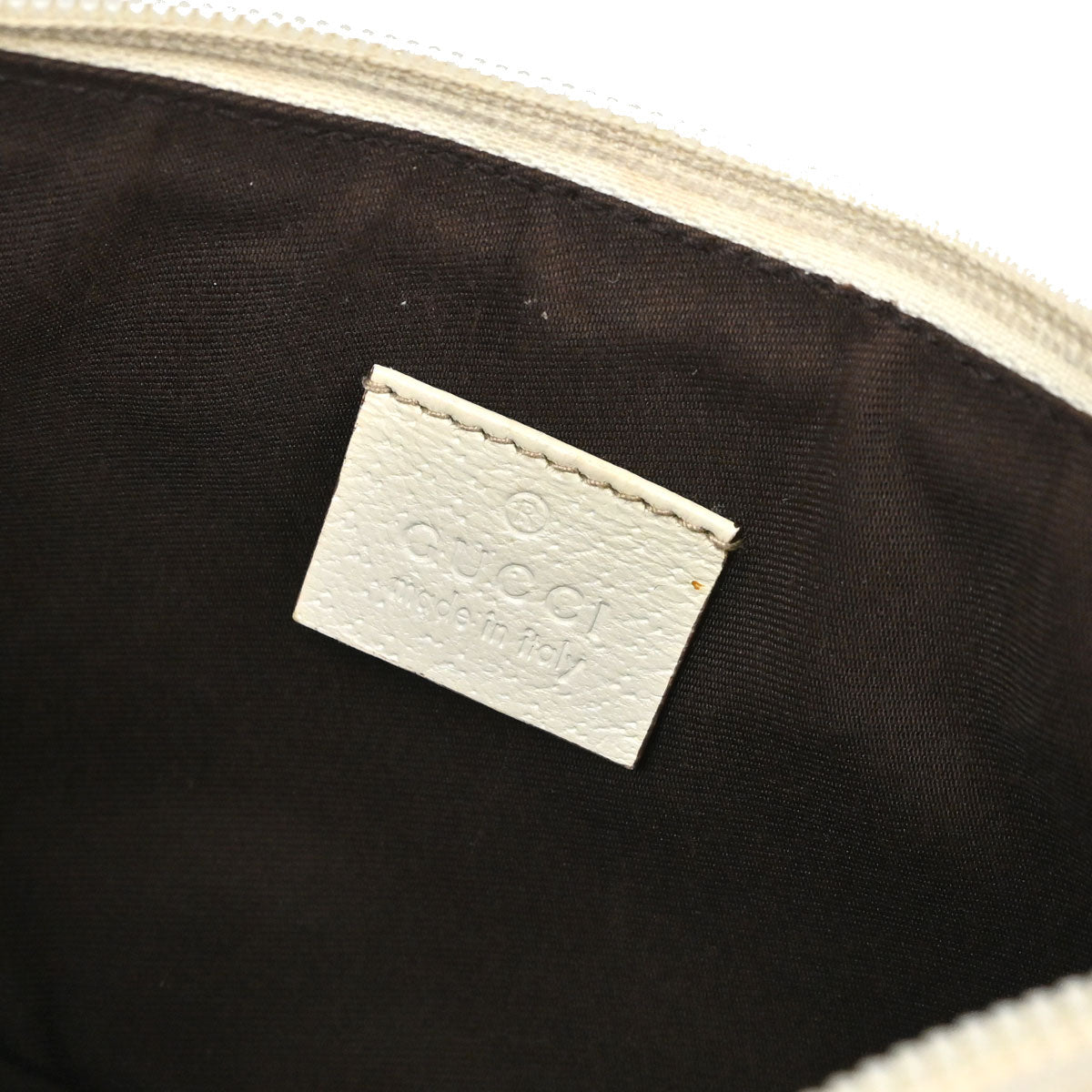 Gucci Beige Canvas GG Handbag