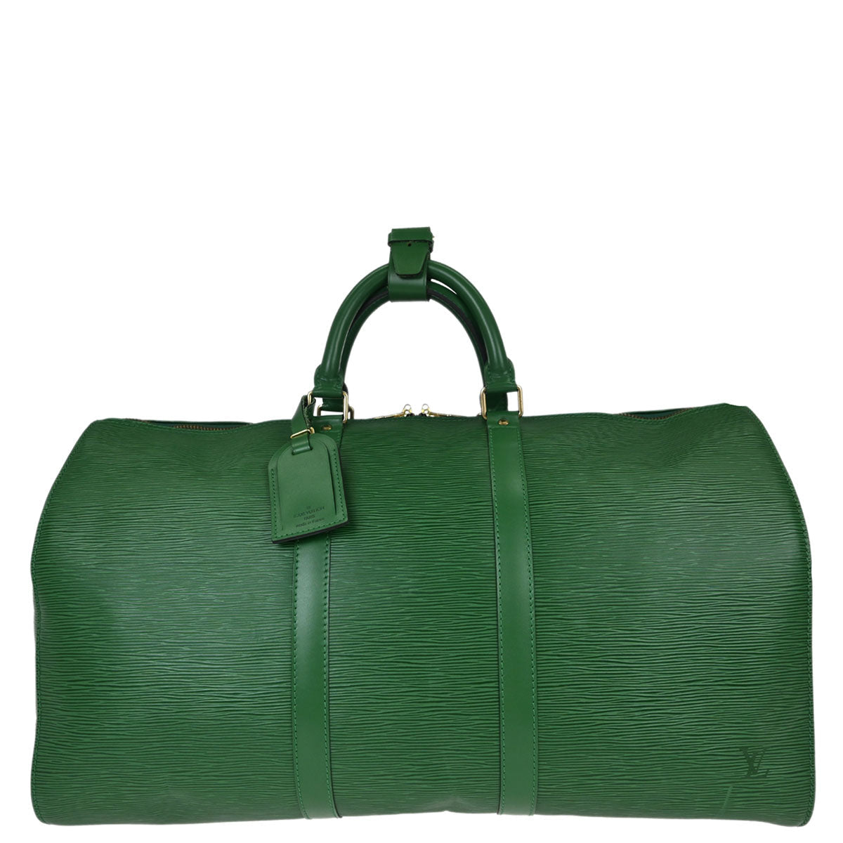 Louis Vuitton Green Epi Keepall 50 Travel Handbag M42964