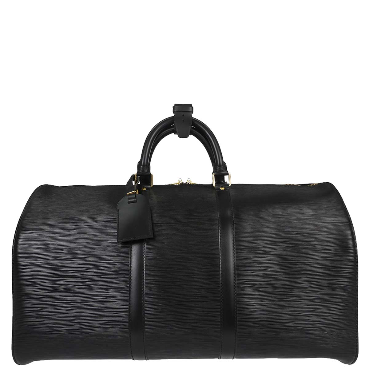 Louis Vuitton Black Epi Keepall 50 Travel Handbag M42962
