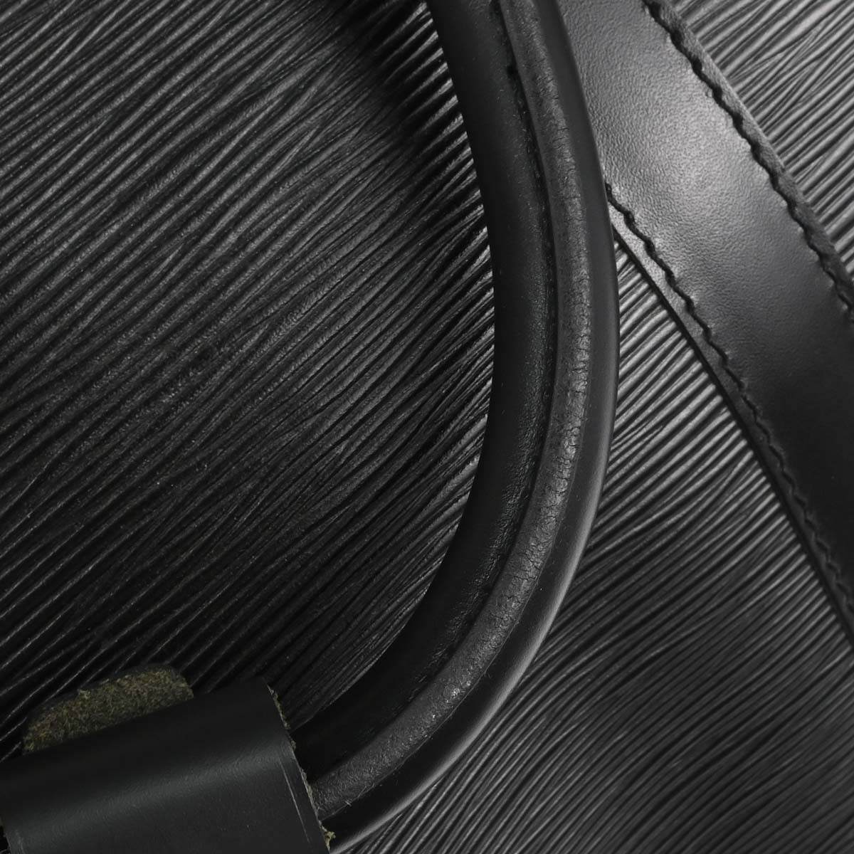 Louis Vuitton Black Epi Keepall 50 Travel Handbag M42962