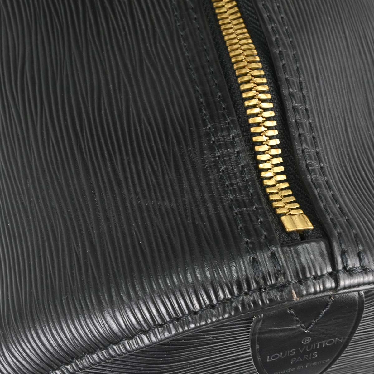 Louis Vuitton Black Epi Keepall 50 Travel Handbag M42962