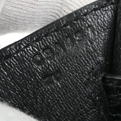 Hermes * Black Porosus Birkin 25 Handbag