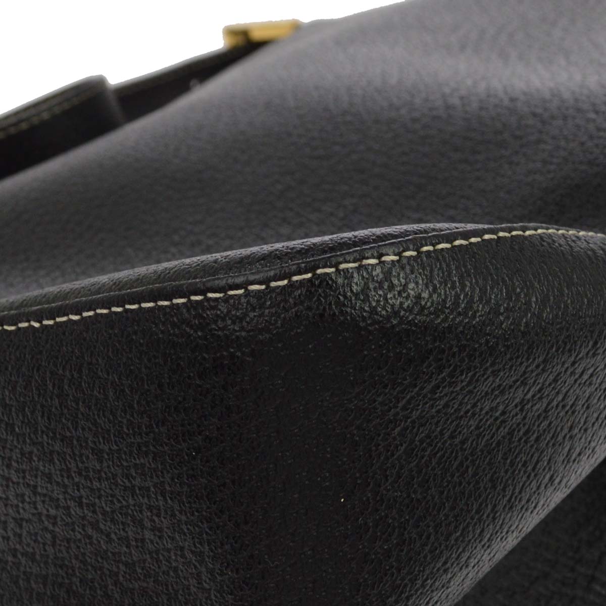 Fendi Black Leather Mamma Baguette Handbag